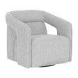 Modern European furniture - Fabric Upholstered Swivel Lounge Chair - www.oroa.com