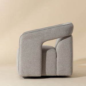   Fabric Upholstered Swivel Lounge Chair | Oroa.com