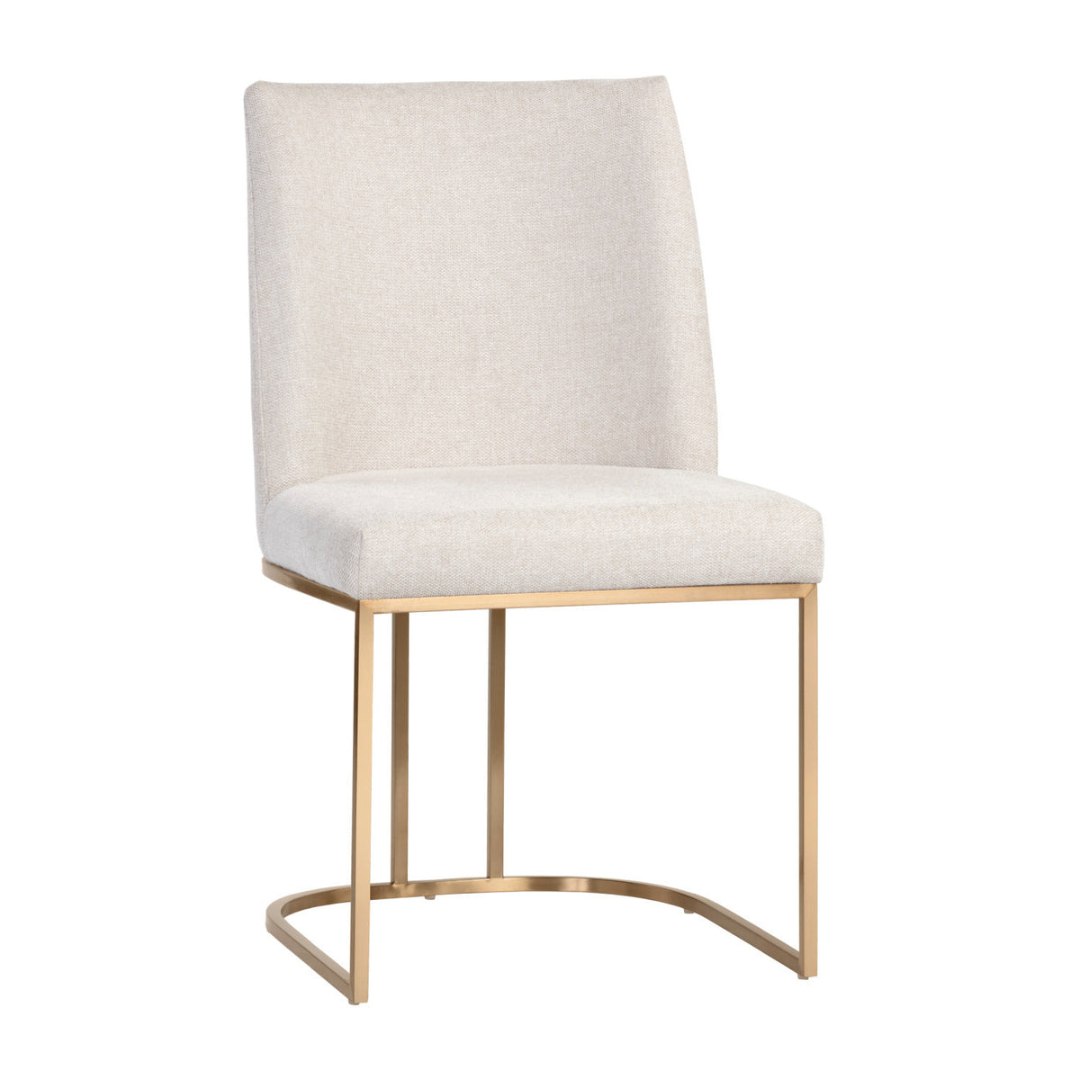 Cream Cantilevered Dining Chairs (2) by Splendido Rayla, alternate view 2