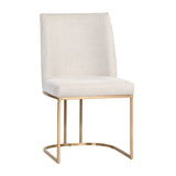 Cream Cantilevered Dining Chairs (2) by Splendido Rayla, alternate view 2
