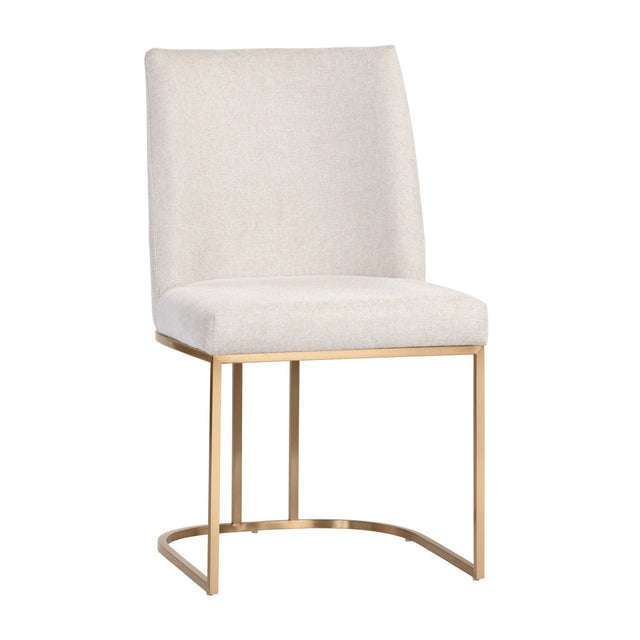 Cream Cantilevered Dining Chairs (2) by Splendido Rayla, alternate view 2