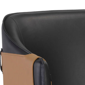   Two-Toned Leather Bar Stool | Oroa.com
