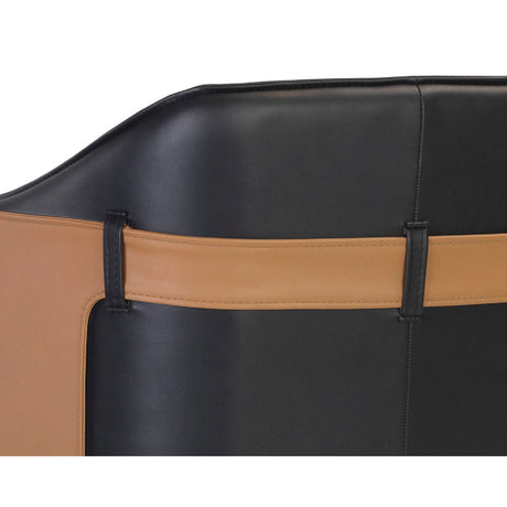 Modern European furniture - Two-Toned Leather Bar Stool - www.oroa.com