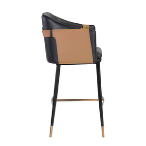  Two-Toned Leather Bar Stool | Oroa.com