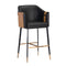 Modern European furniture - Two-Toned Leather Bar Stool - www.oroa.com