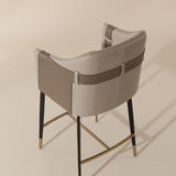 Modern European furniture - Two-Toned Leather Counter Stool - www.oroa.com