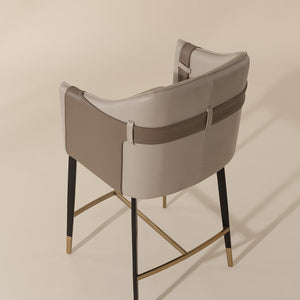   Two-Toned Leather Counter Stool | Oroa.com