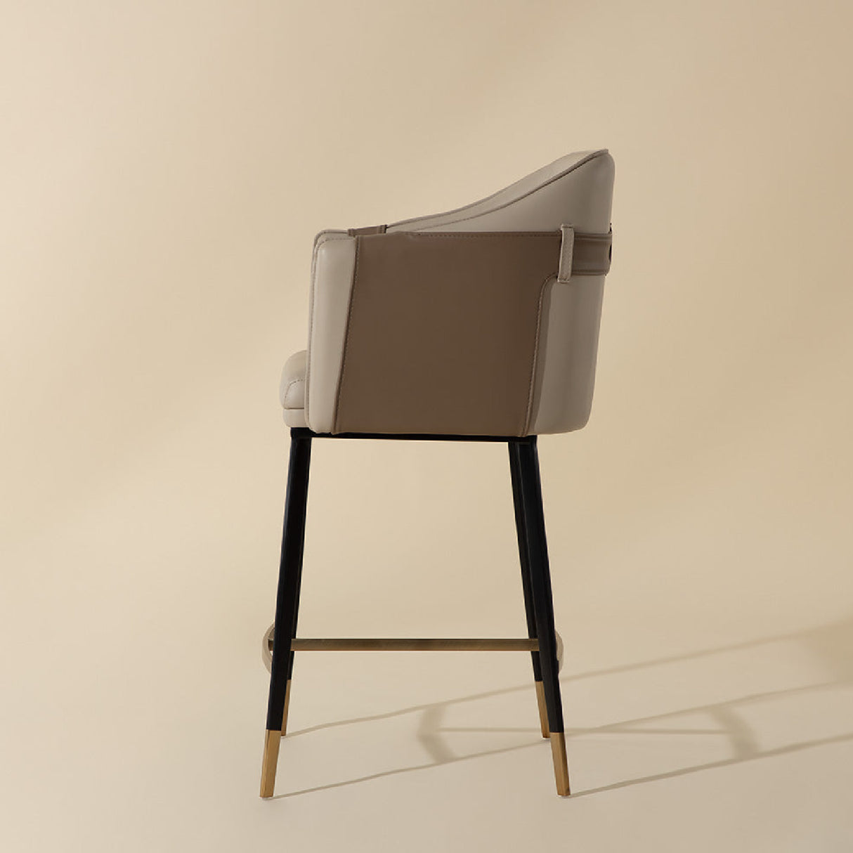   Two-Toned Leather Counter Stool | Oroa.com
