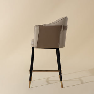   Two-Toned Leather Counter Stool | Oroa.com