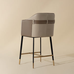   Two-Toned Leather Counter Stool | Oroa.com