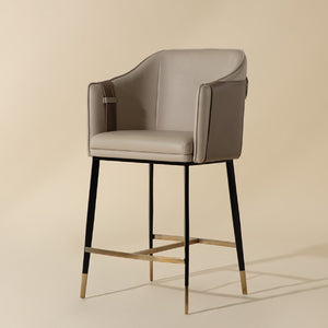  Two-Toned Leather Counter Stool | Oroa.com