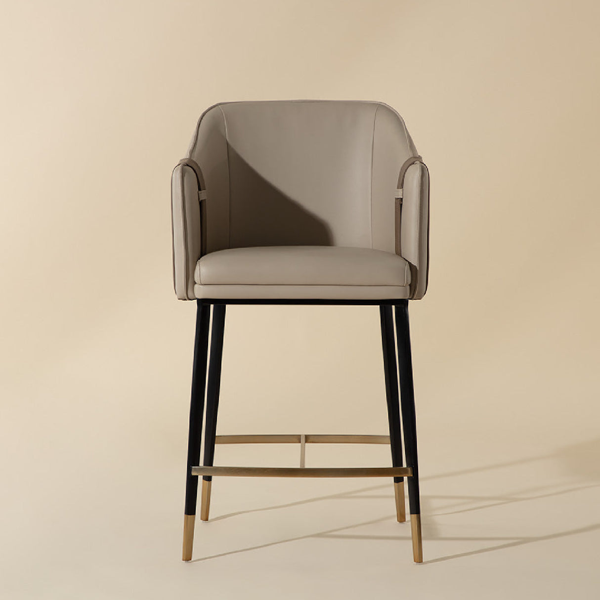   Two-Toned Leather Counter Stool | Oroa.com
