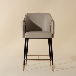   Two-Toned Leather Counter Stool | Oroa.com