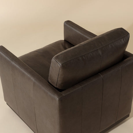 Modern European furniture - Track-Armed Swivel Lounge Chair - www.oroa.com