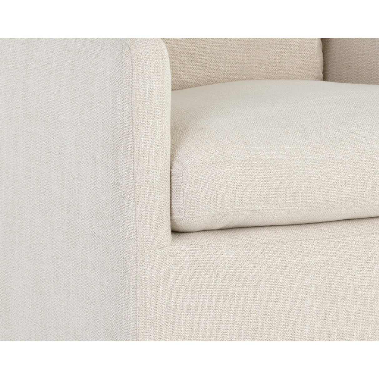   Linen Wheeled Dining Chair | Oroa.com