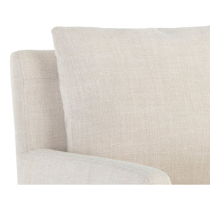   Linen Wheeled Dining Chair | Oroa.com