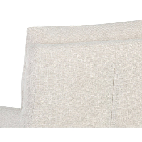 Modern European furniture - Linen Wheeled Dining Chair - www.oroa.com
