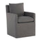 Modern European furniture - Linen Wheeled Dining Chair - www.oroa.com