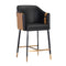 Modern European furniture - Two-Toned Leather Counter Stool - www.oroa.com