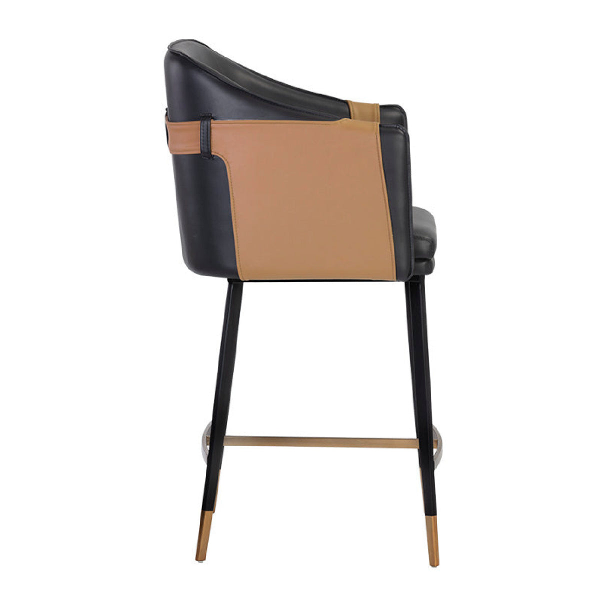   Two-Toned Leather Counter Stool | Oroa.com