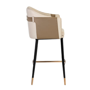   Two-Toned Leather Bar Stool | Oroa.com