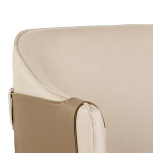   Two-Toned Leather Bar Stool | Oroa.com