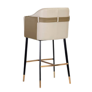   Two-Toned Leather Bar Stool | Oroa.com