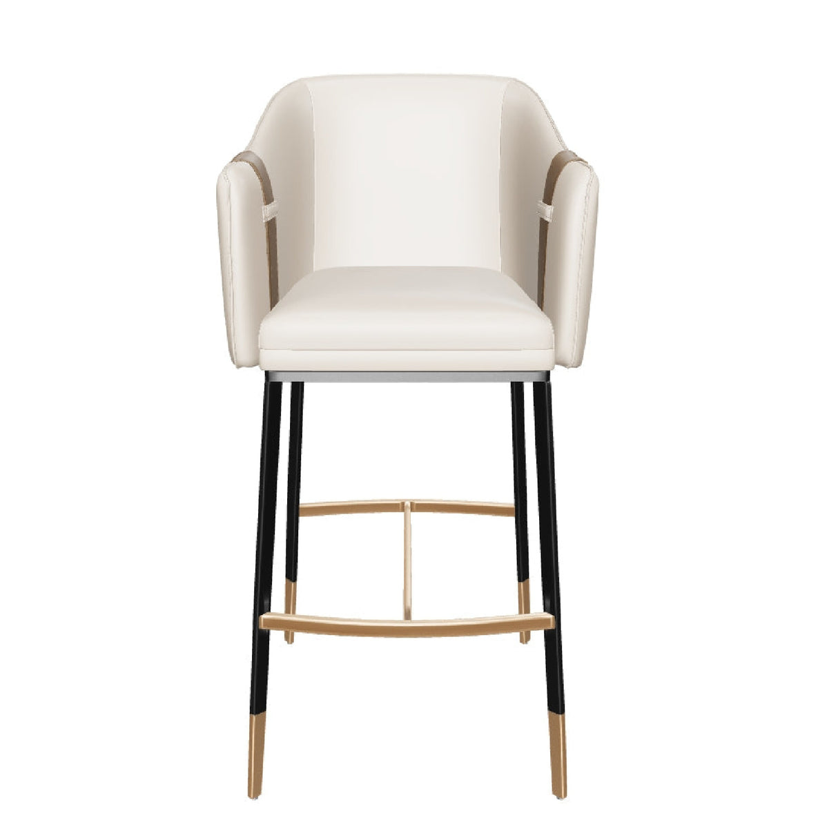   Two-Toned Leather Bar Stool | Oroa.com