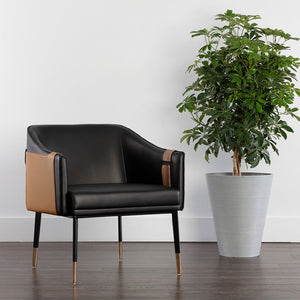   Two-Toned Leather Lounge Chair | Oroa.com