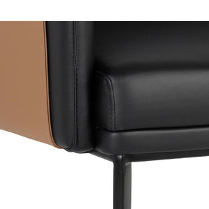   Two-Toned Leather Lounge Chair | Oroa.com
