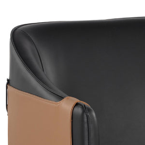   Two-Toned Leather Lounge Chair | Oroa.com