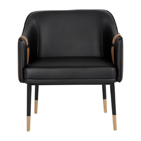 Modern European furniture - Two-Toned Leather Lounge Chair - www.oroa.com