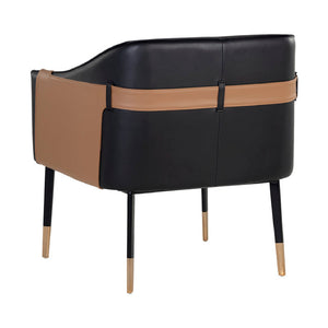   Two-Toned Leather Lounge Chair | Oroa.com