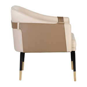   Two-Toned Leather Lounge Chair | Oroa.com