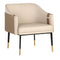 Modern European furniture - Two-Toned Leather Lounge Chair - www.oroa.com