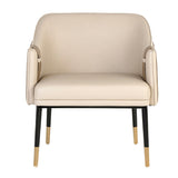 Modern European furniture - Two-Toned Leather Lounge Chair - www.oroa.com