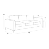 Modern European furniture - Minimalist Fabric Sofa - www.oroa.com