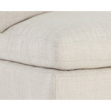Modern European furniture - White Linen Wheeled Dining Chair - www.oroa.com