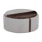 Modern European furniture - Round Leather Wheeled Storage Ottoman - www.oroa.com