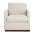 Modern European furniture - Track-Armed Swivel Lounge Chair - www.oroa.com