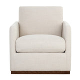 Modern European furniture - Track-Armed Swivel Lounge Chair - www.oroa.com