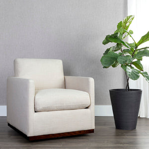   Modern European furniture - Track-Armed Swivel Lounge Chair - www.oroa.com | Oroa.com