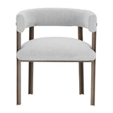 Modern European furniture - Curved Wood Frame Dining Armchair - www.oroa.com