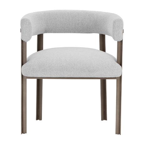Modern European furniture - Curved Wood Frame Dining Armchair - www.oroa.com