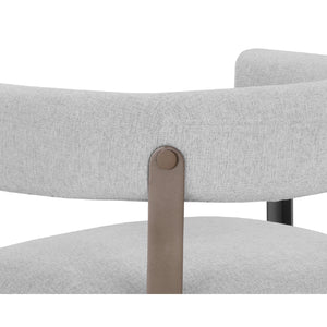   Curved Wood Frame Dining Armchair | Oroa.com