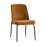 Brown Fabric Dining Chairs (2) | Splendido Zeke