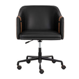 Modern European furniture - Two-Toned Leather Office Chair - www.oroa.com