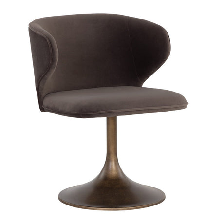 Modern European furniture - Pedestal Swivel Dining Chair - www.oroa.com