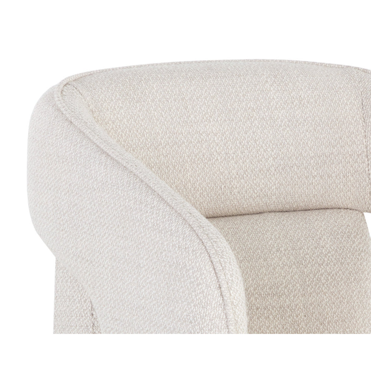   Fabric Upholstered Wheel Dining Armchair | Oroa.com