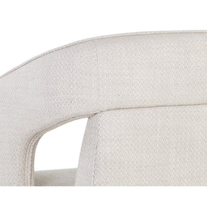   Fabric Upholstered Wheel Dining Armchair | Oroa.com